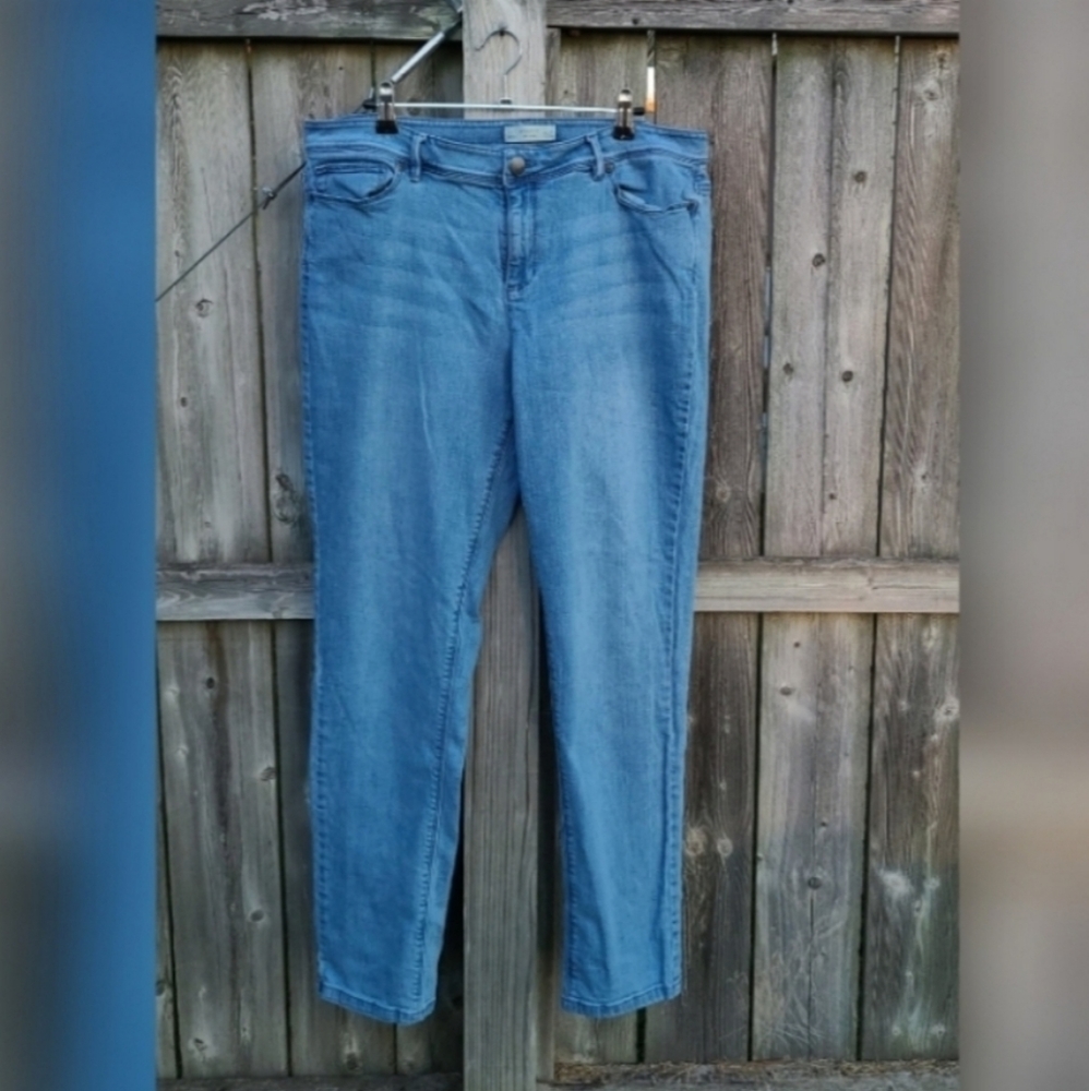 J. Jill Denim Authentic Fit Slim Ankle Jeans Size 14